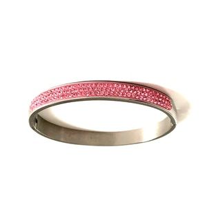 Pink jeweled bracelet
